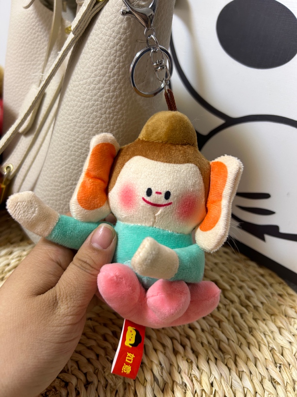 莲花可爱小佛车载挂件毛绒钥匙扣包挂件