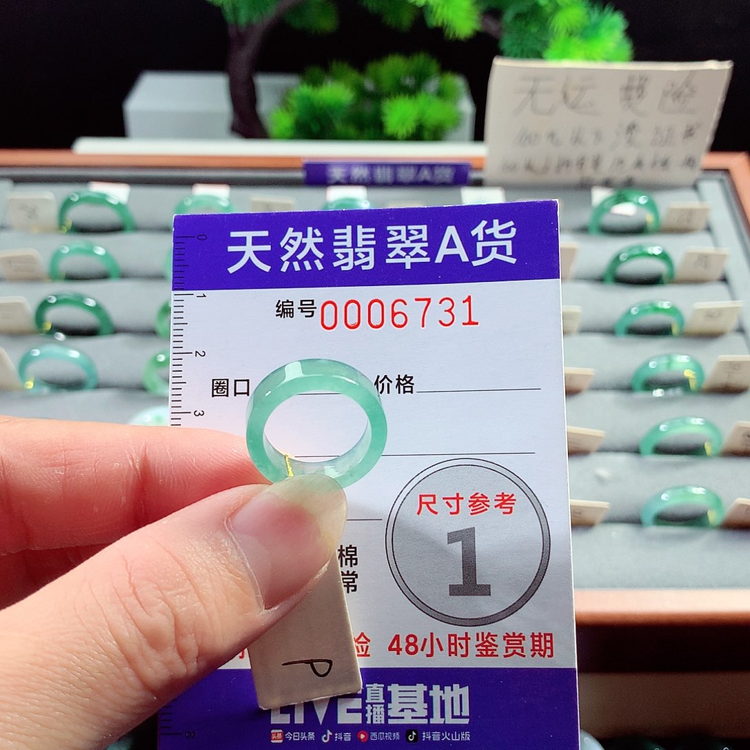翡翠戒指未镶嵌9号