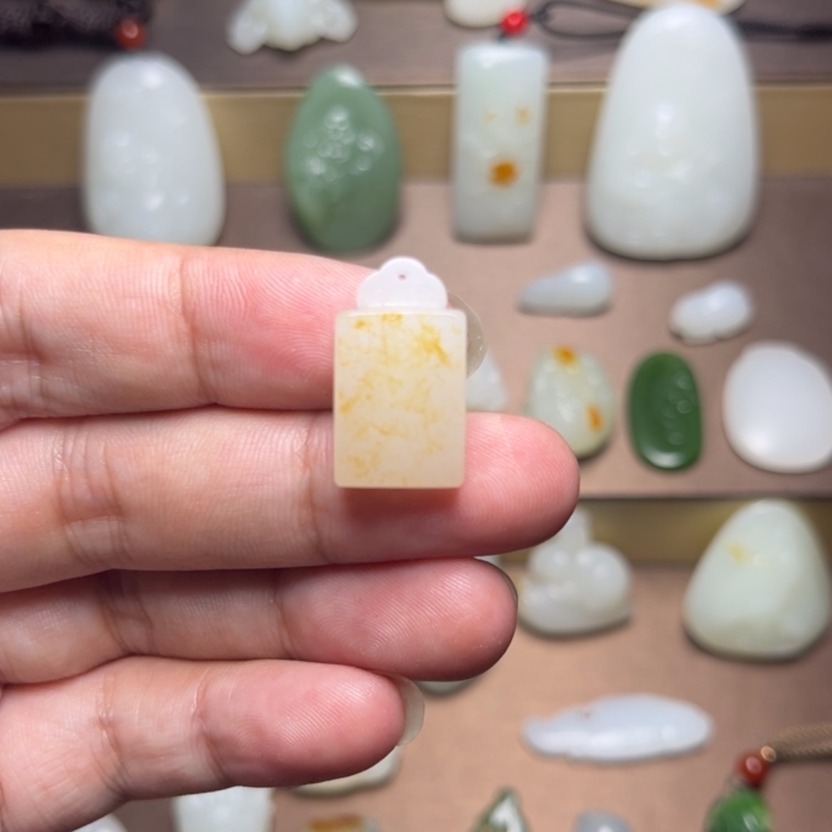 【闪购商品】未镶嵌和田玉（白玉）车挂