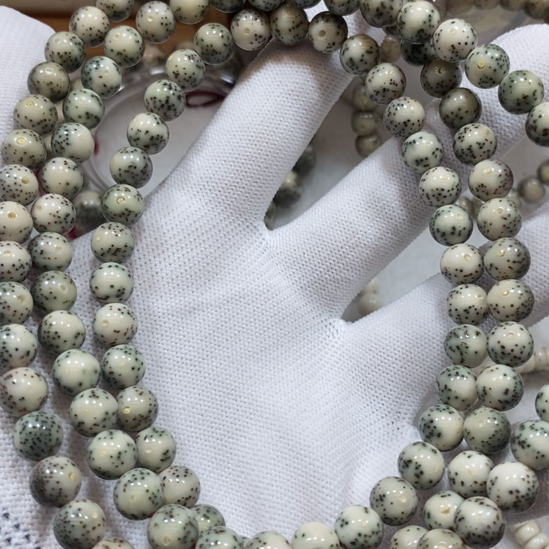星月菩提手串石玉通体8圆