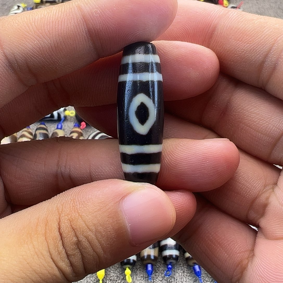 玛瑙/玉髓未镶嵌吊坠(赠链)聚缘古法天珠