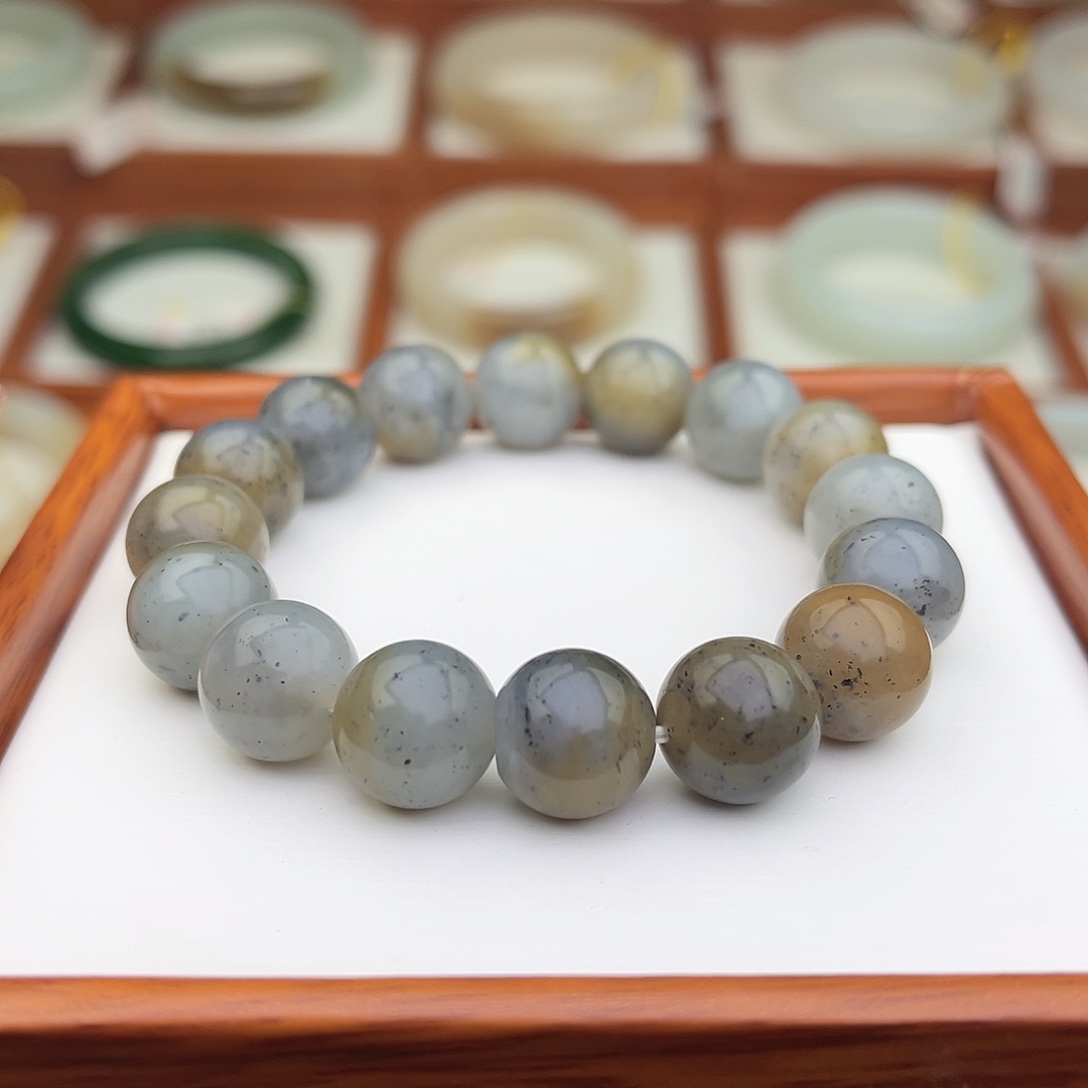 和田玉未镶嵌手串12mm