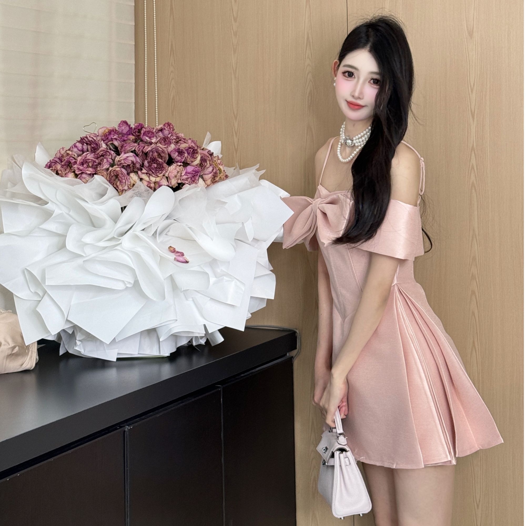 显瘦套装抹胸型气质刺绣裙子蓬蓬裙吊带法式礼服甜美收腰常规