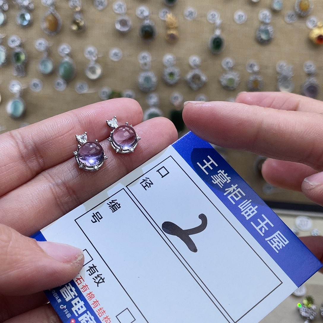 水晶颈饰银S925镶嵌