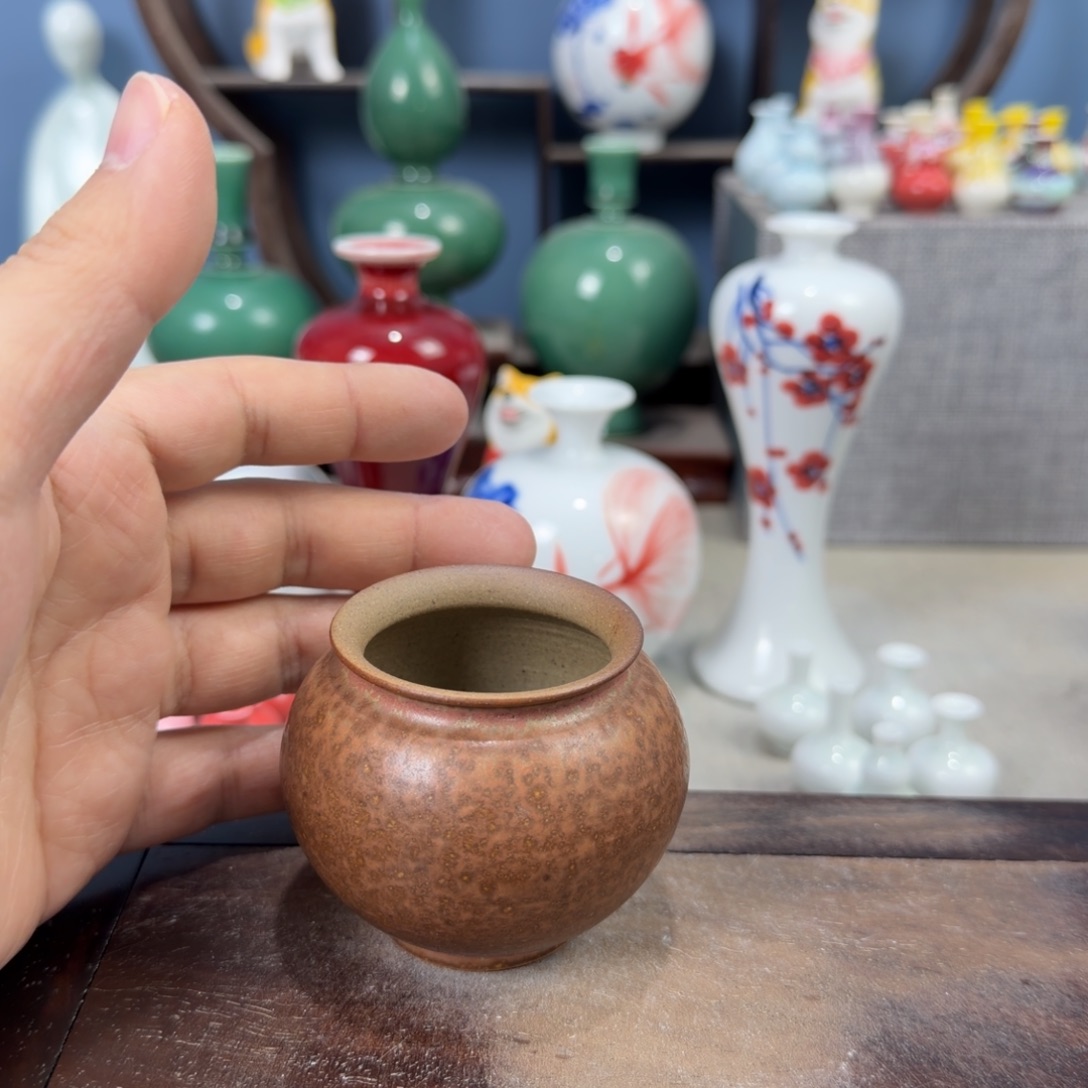 陶瓷手工小花器摆件