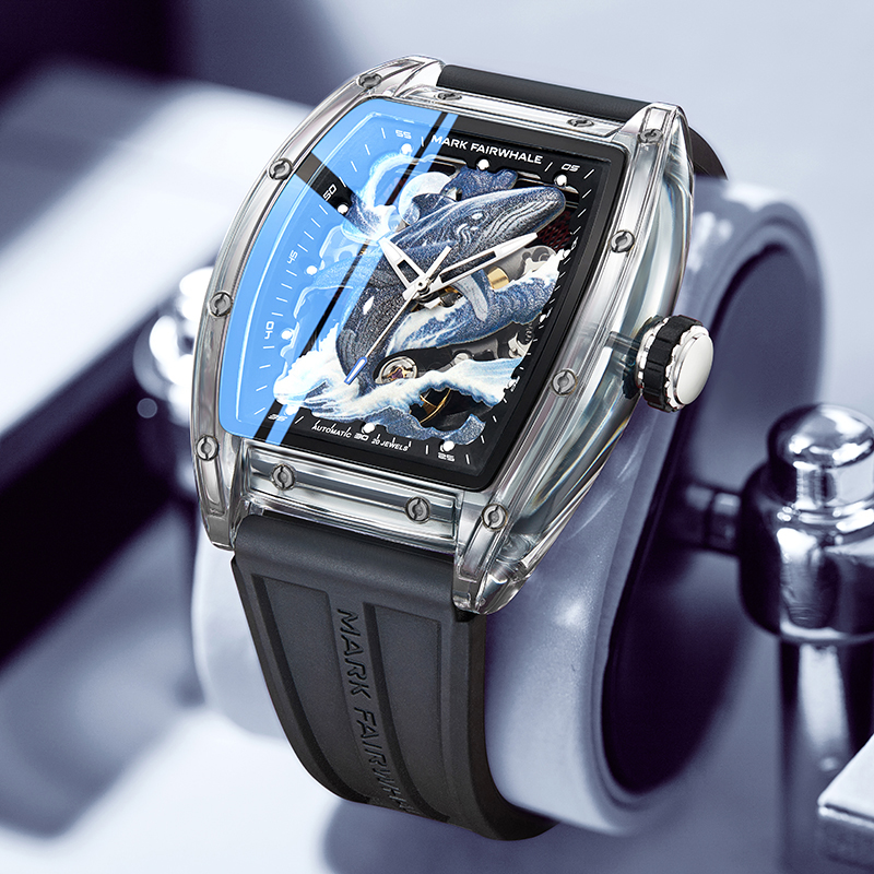 马克华菲2025新款手表男镂空时尚全自动机械表防水夜光男表6880