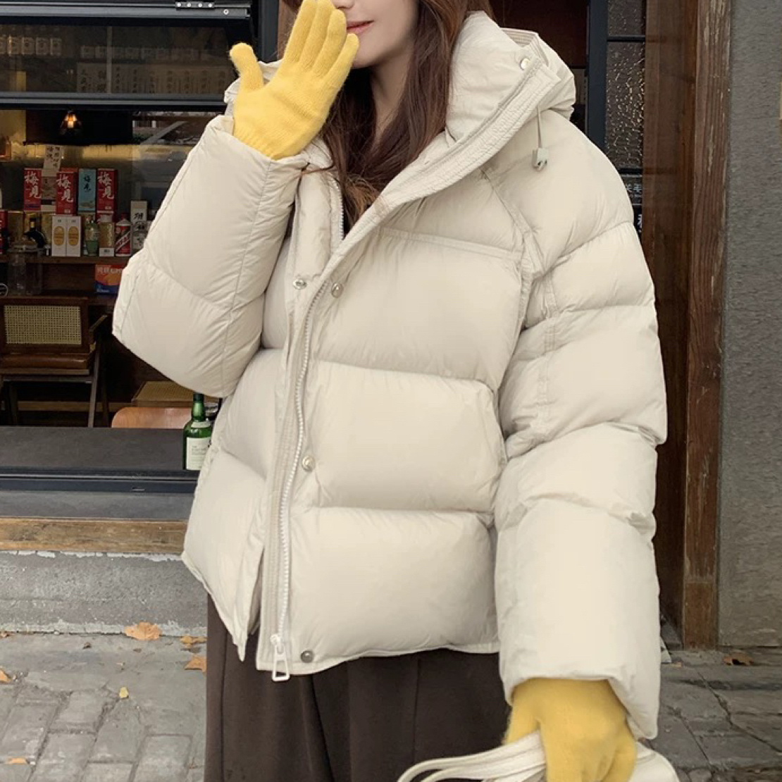 MEIZI家时尚羽绒服2509猫