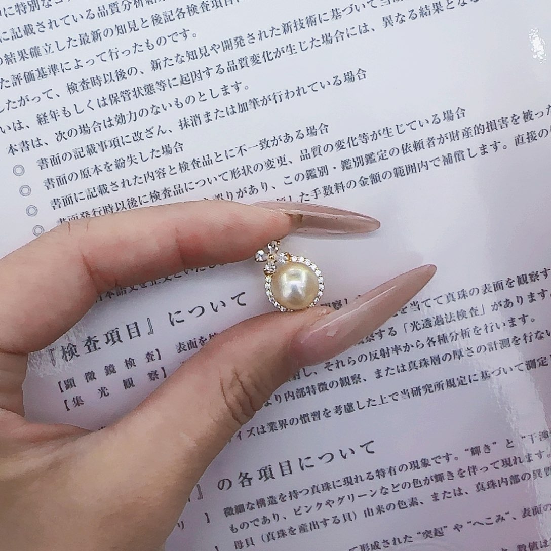 海水珍珠银S925镶嵌颈饰