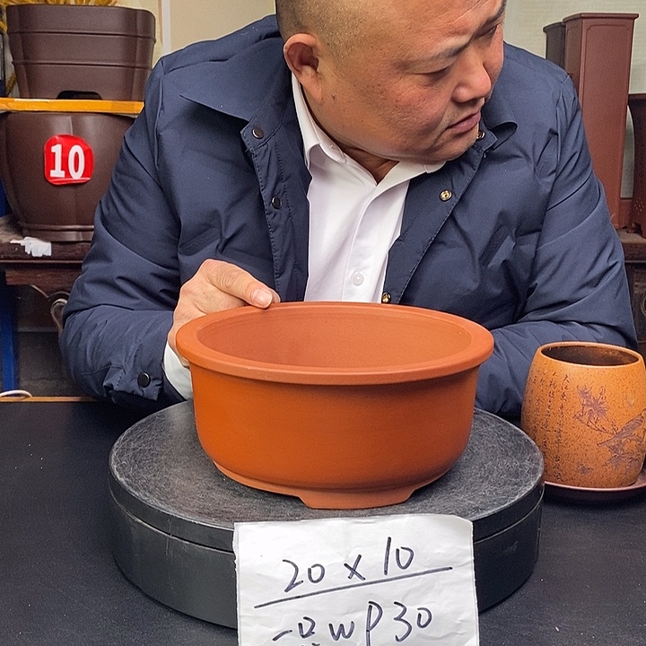 紫砂花盆货号一只WP30