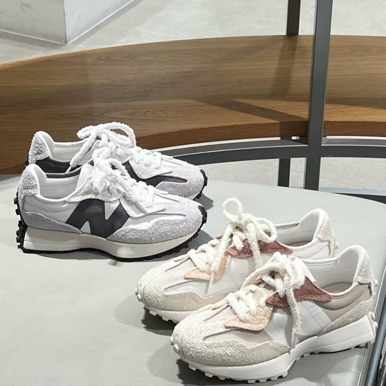 NewBalanceNB25春新款户外情侣复古休闲运动鞋V头鞋U327WGR/WTL