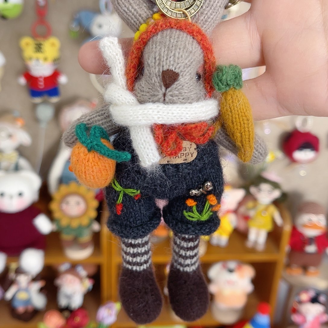 棒针羊毛线兔子补差价