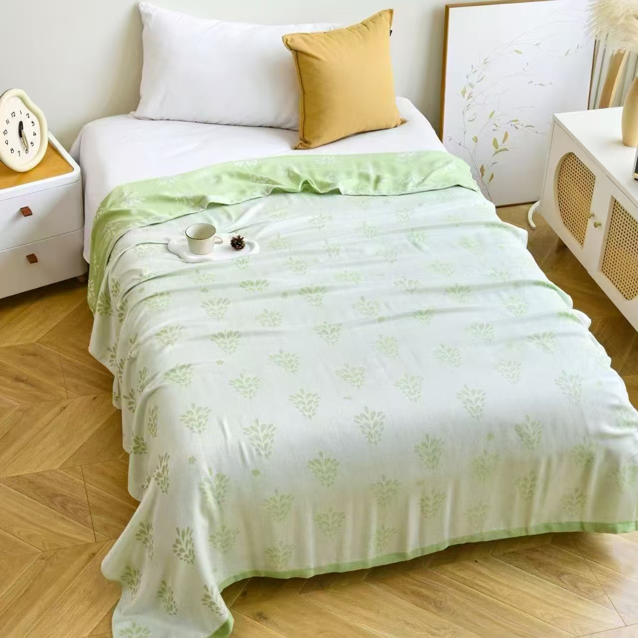 M【青禾】150*200cm竹纤维冷感毯轻薄柔软亲肤可机洗