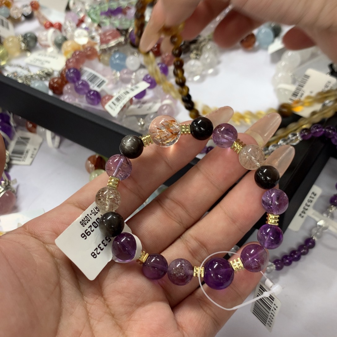 未镶嵌手链水晶紫水晶