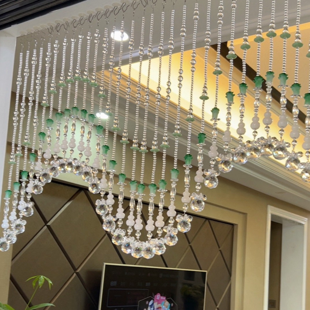平安福玉白葫芦波浪帘