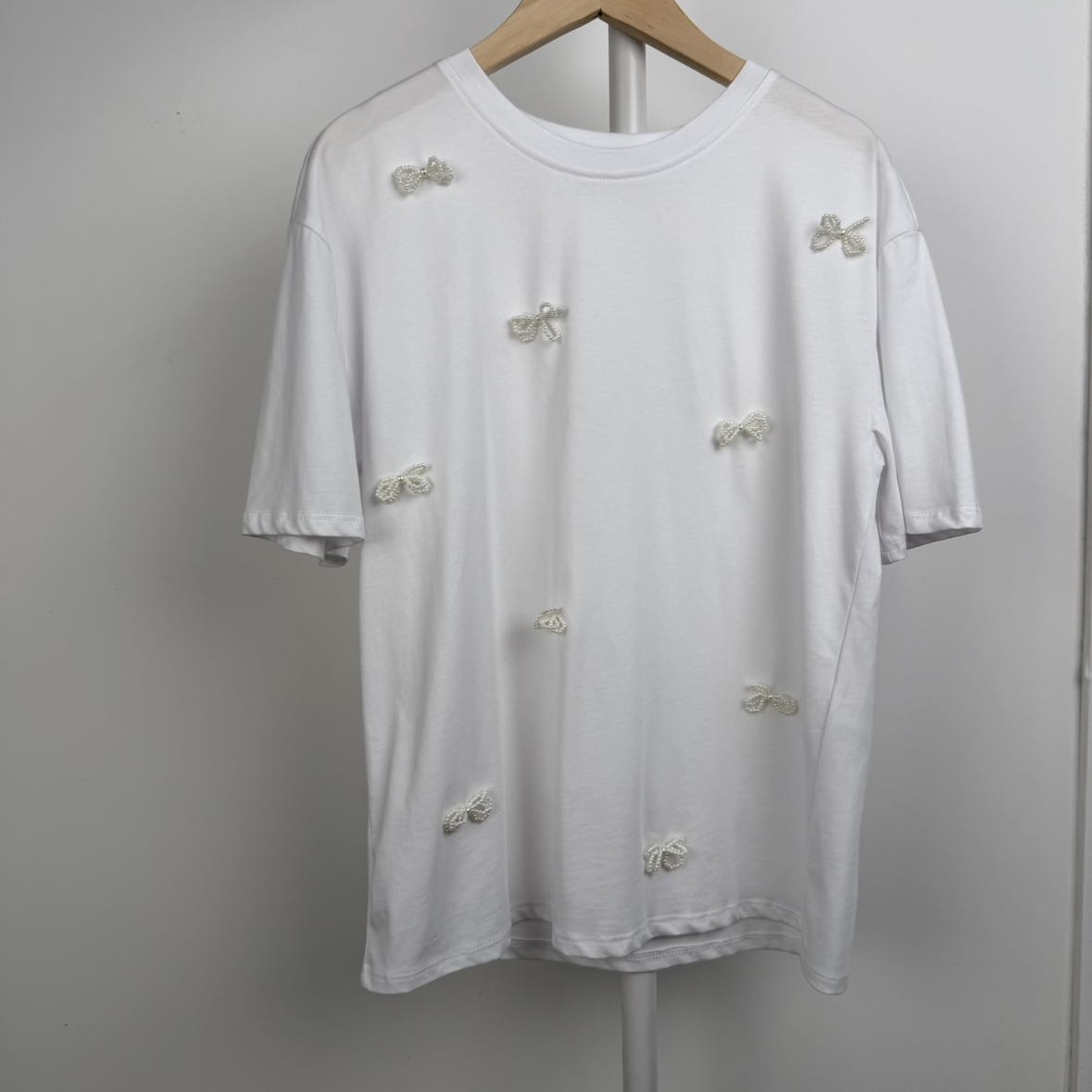 1215女款显瘦女士短袖百搭宽松纯色款新款衣服19