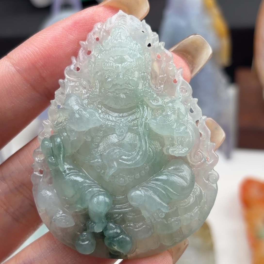 定制翡翠未镶嵌黄财神