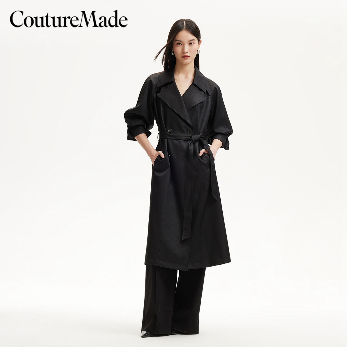 Couture Made风衣25新款真两件可拆卸披肩袖系带爆款松弛感知性风