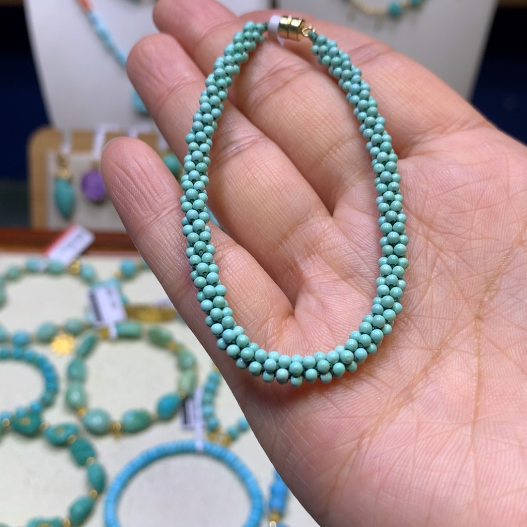 绿松石合金单圈单圈