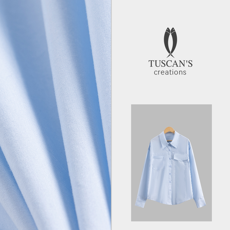 TUSCAN'S CREATIONS舒适休闲女款薄衬衫通勤百搭长袖衬衫时代双鱼