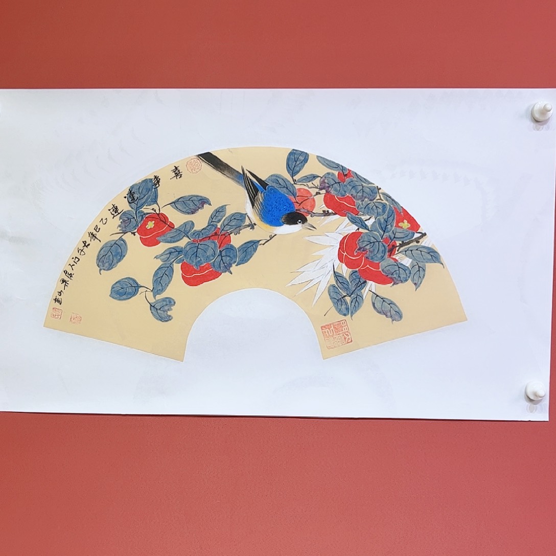 国画侯果山老师亲笔手绘作品朵 