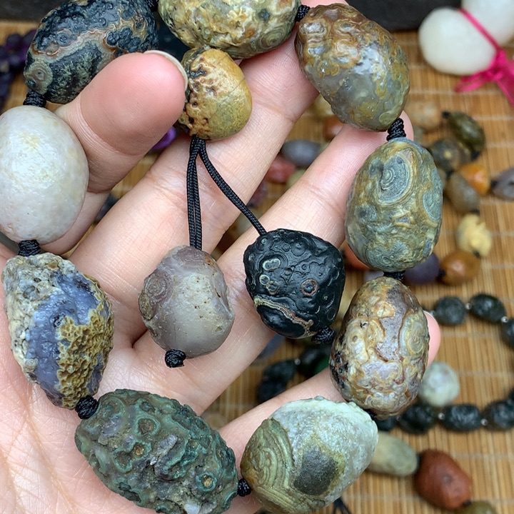 玛瑙/玉髓珠宝半成品未镶嵌黄*