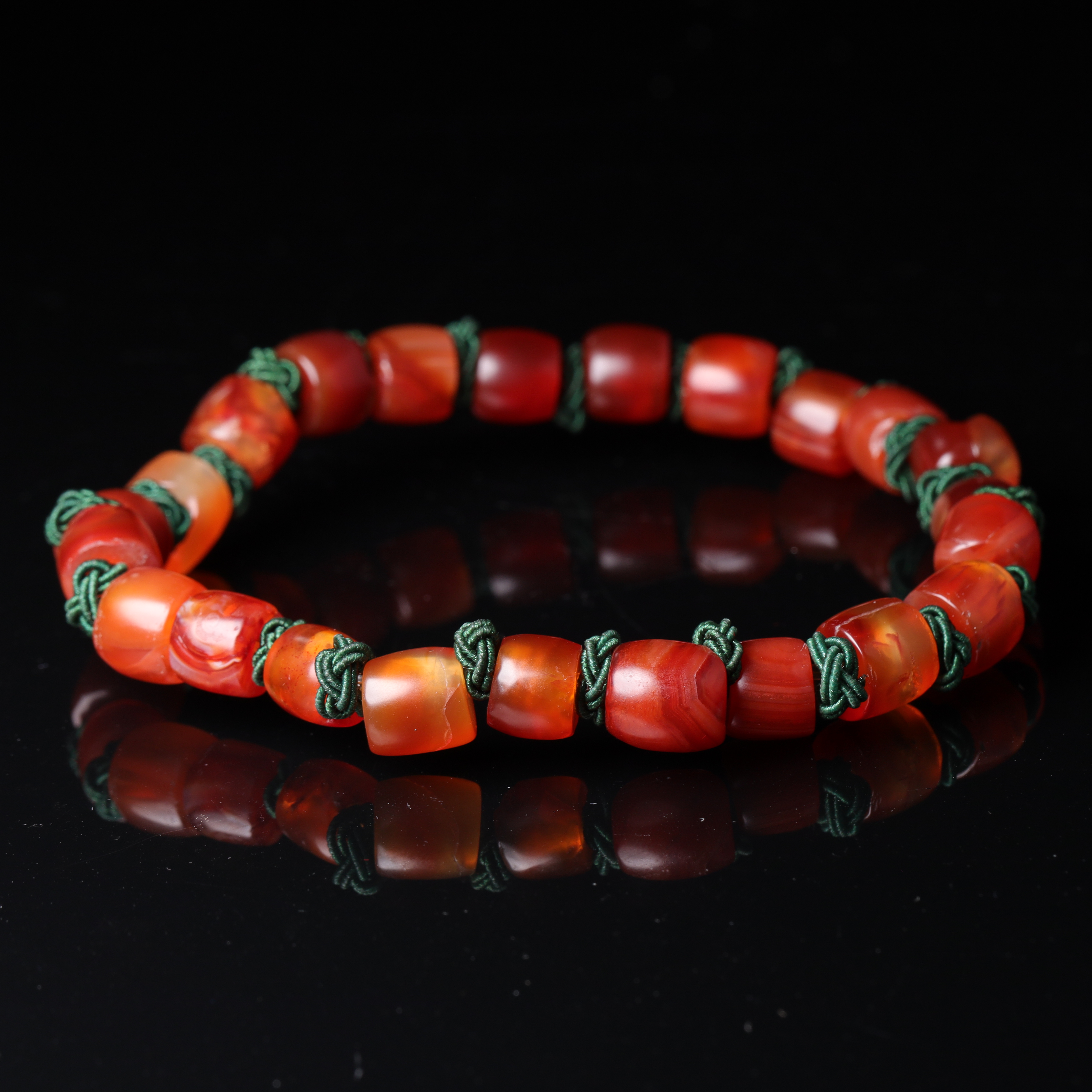 明代天然玛瑙手串