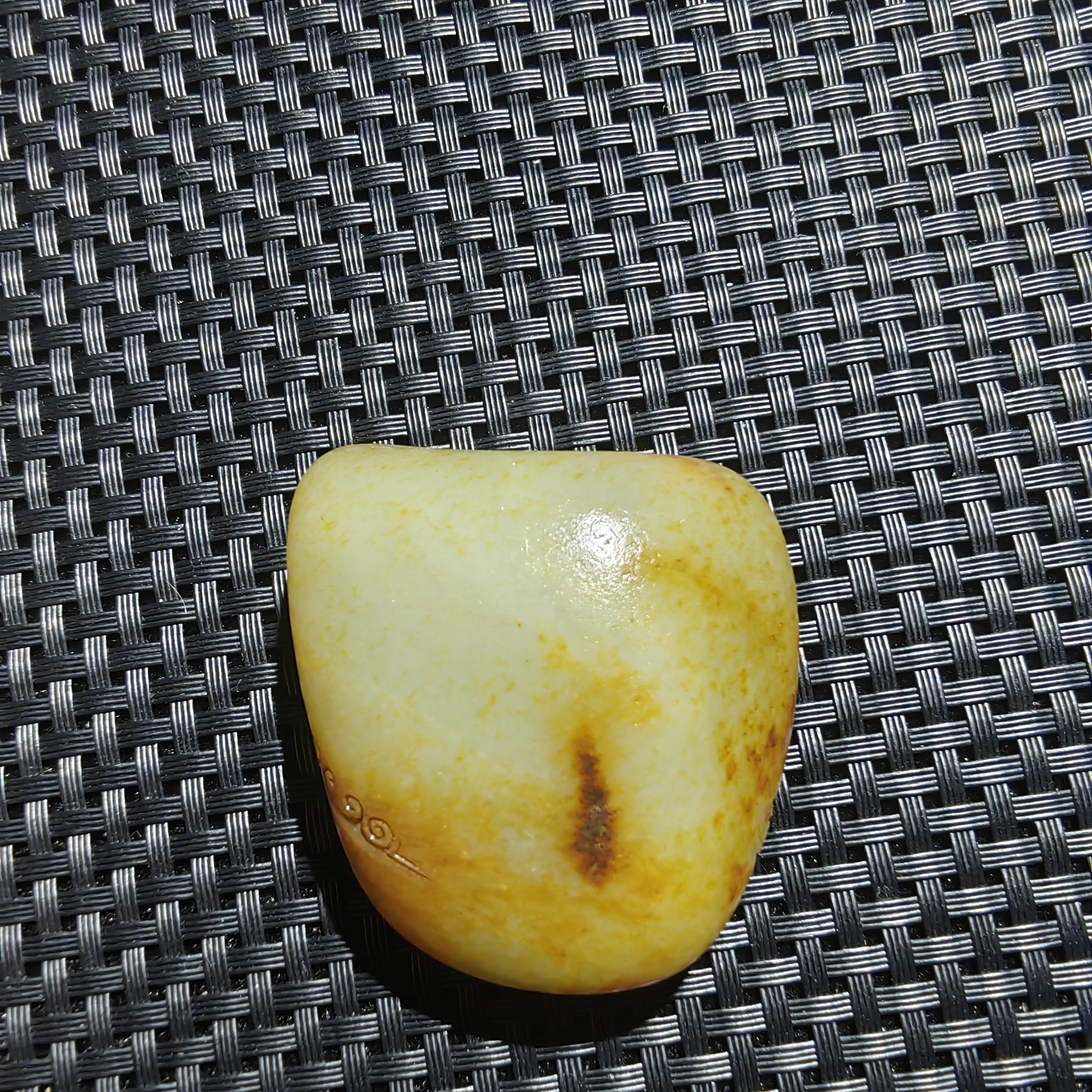 精品和田玉籽玉财神