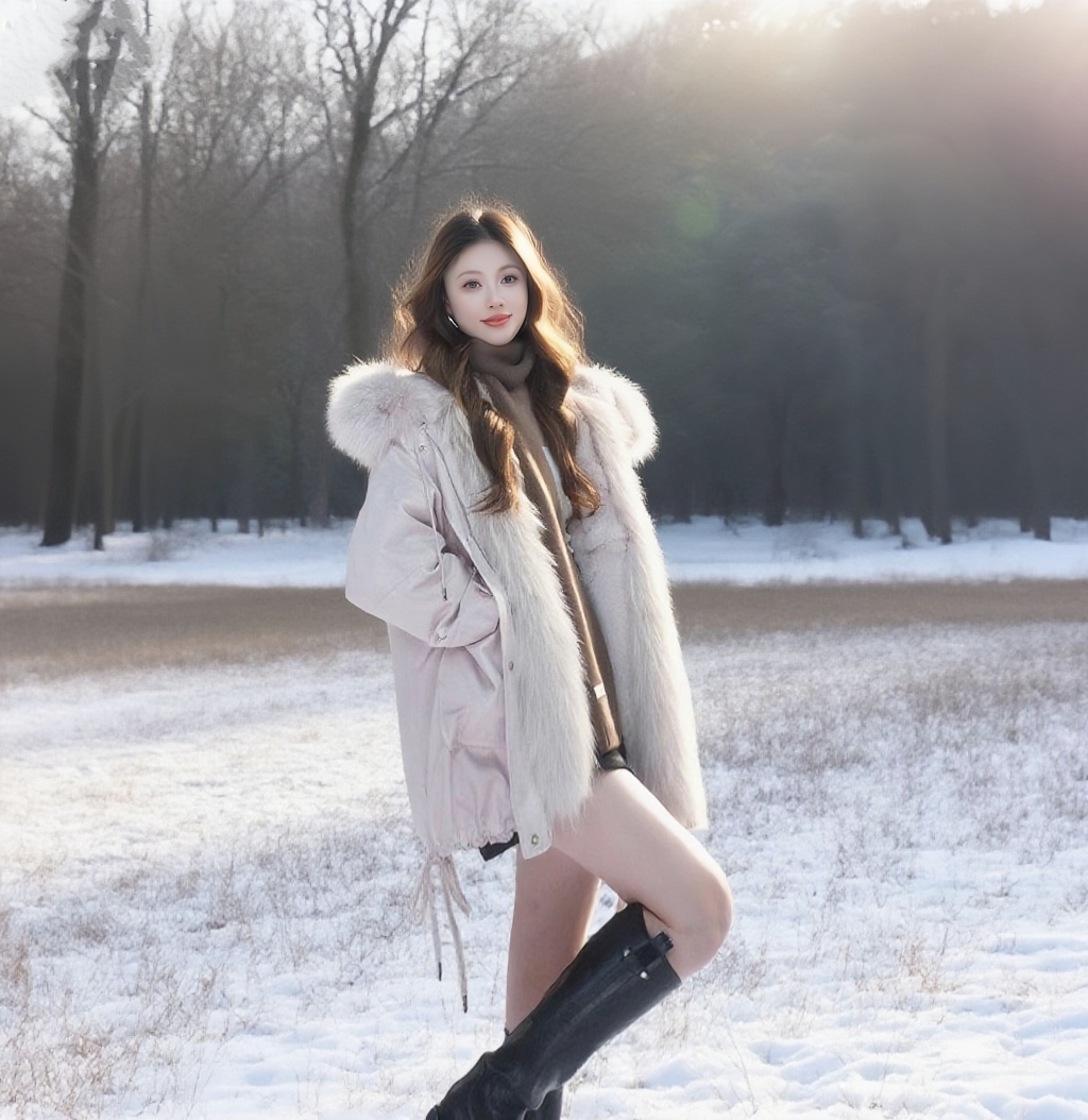 新款派克外套可拆卸獭兔内胆貉子毛领派克服#ww罗俊杰