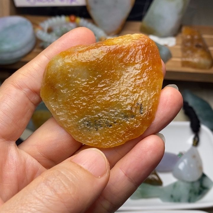 翡翠未镶嵌颈饰天然