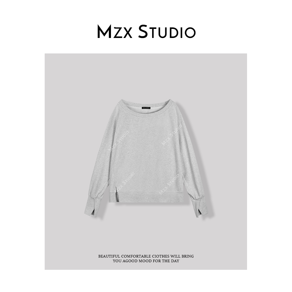 MZX 春季设计感开叉宽松卫衣SY7669-H