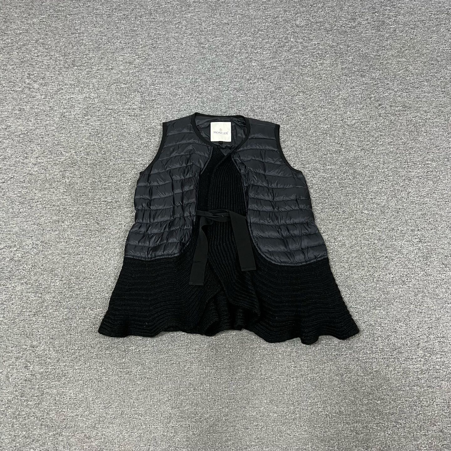 99新 AMIPARIS 蒙口 拼接羽绒 马甲 0码