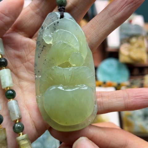 岫玉挂件未镶嵌挂件