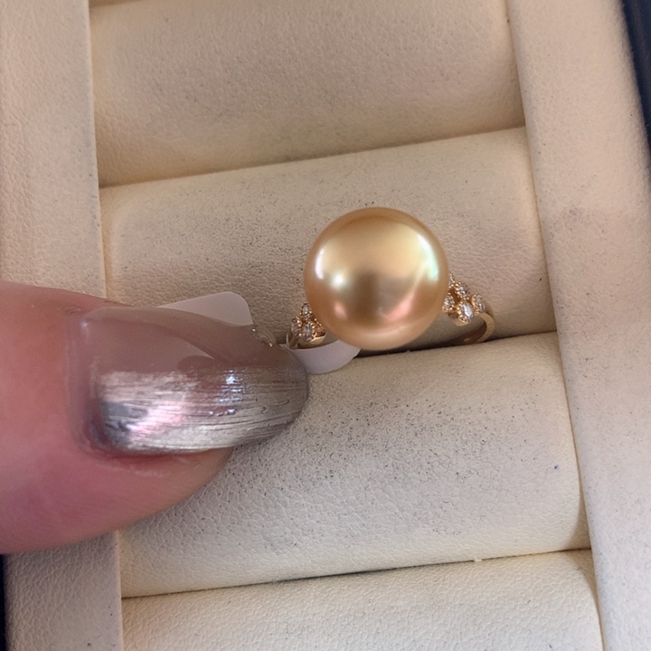 未镶嵌戒指海水珍珠