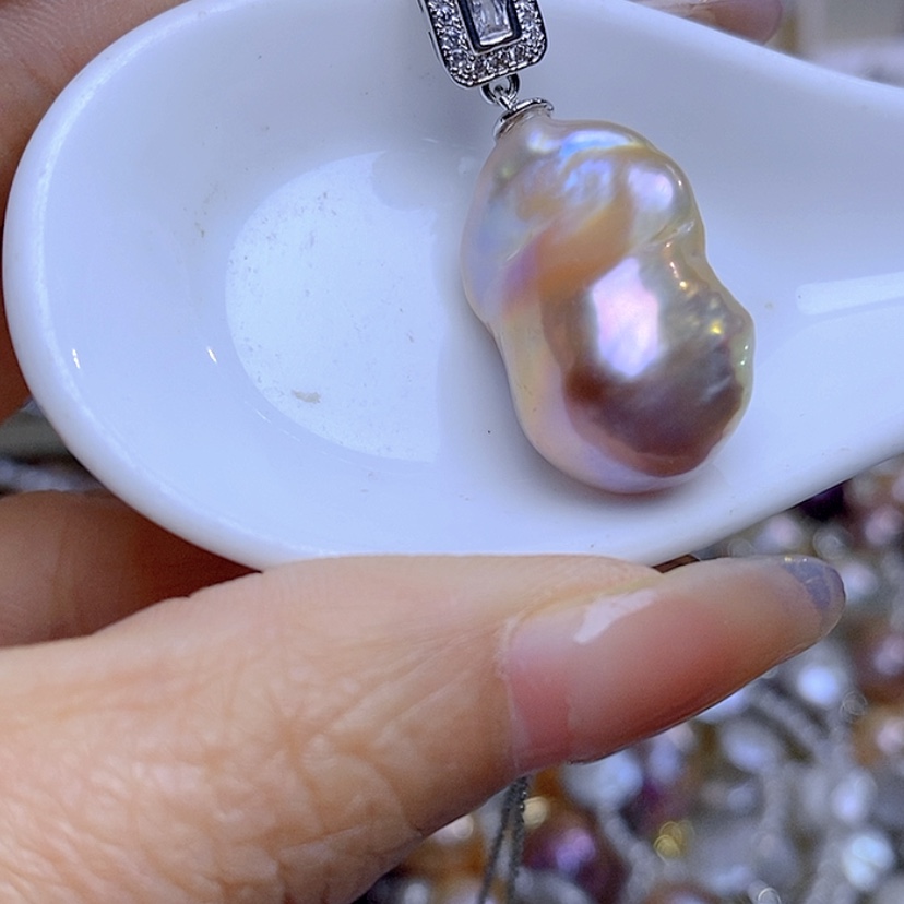 【闪购商品】淡水珍珠吊坠合金