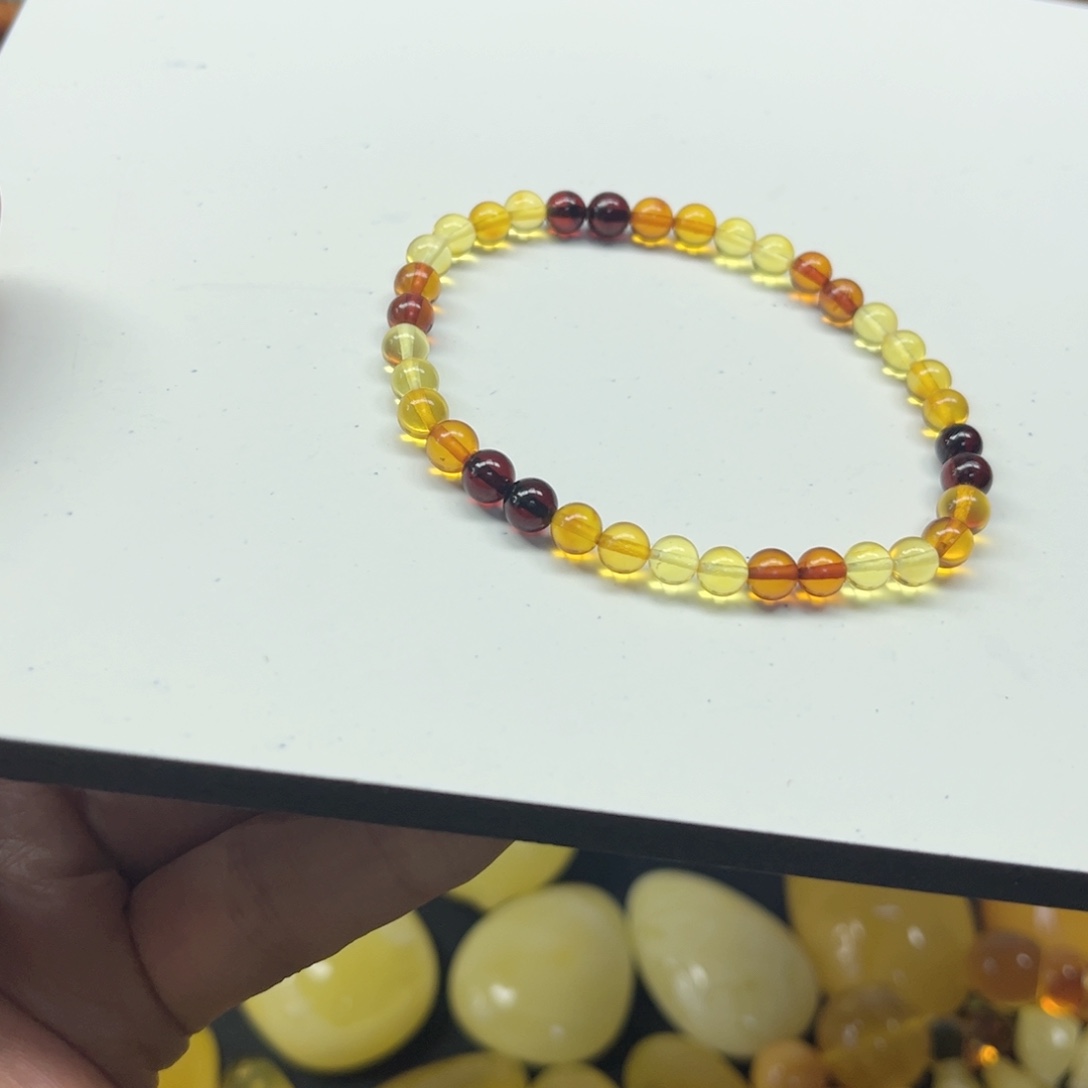 琥珀未镶嵌手链琥珀手串