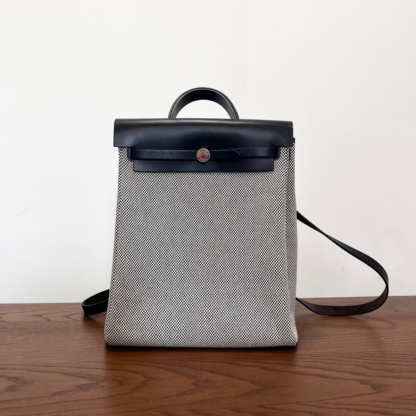 99新 Hermes/爱马仕 herbag a dos帆布双肩包 尺寸30×36