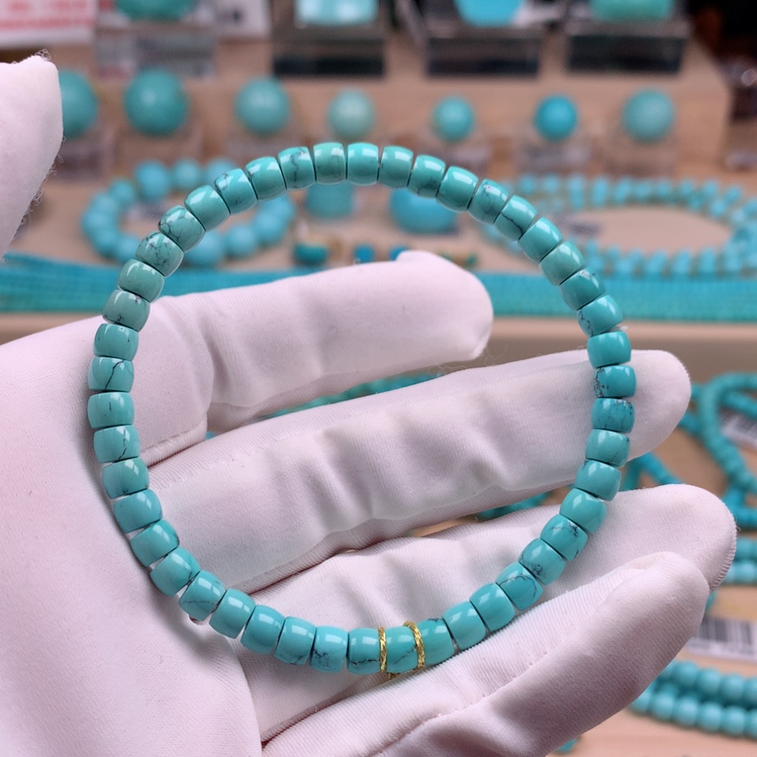 绿松石未镶嵌珠宝奇石5.2mm