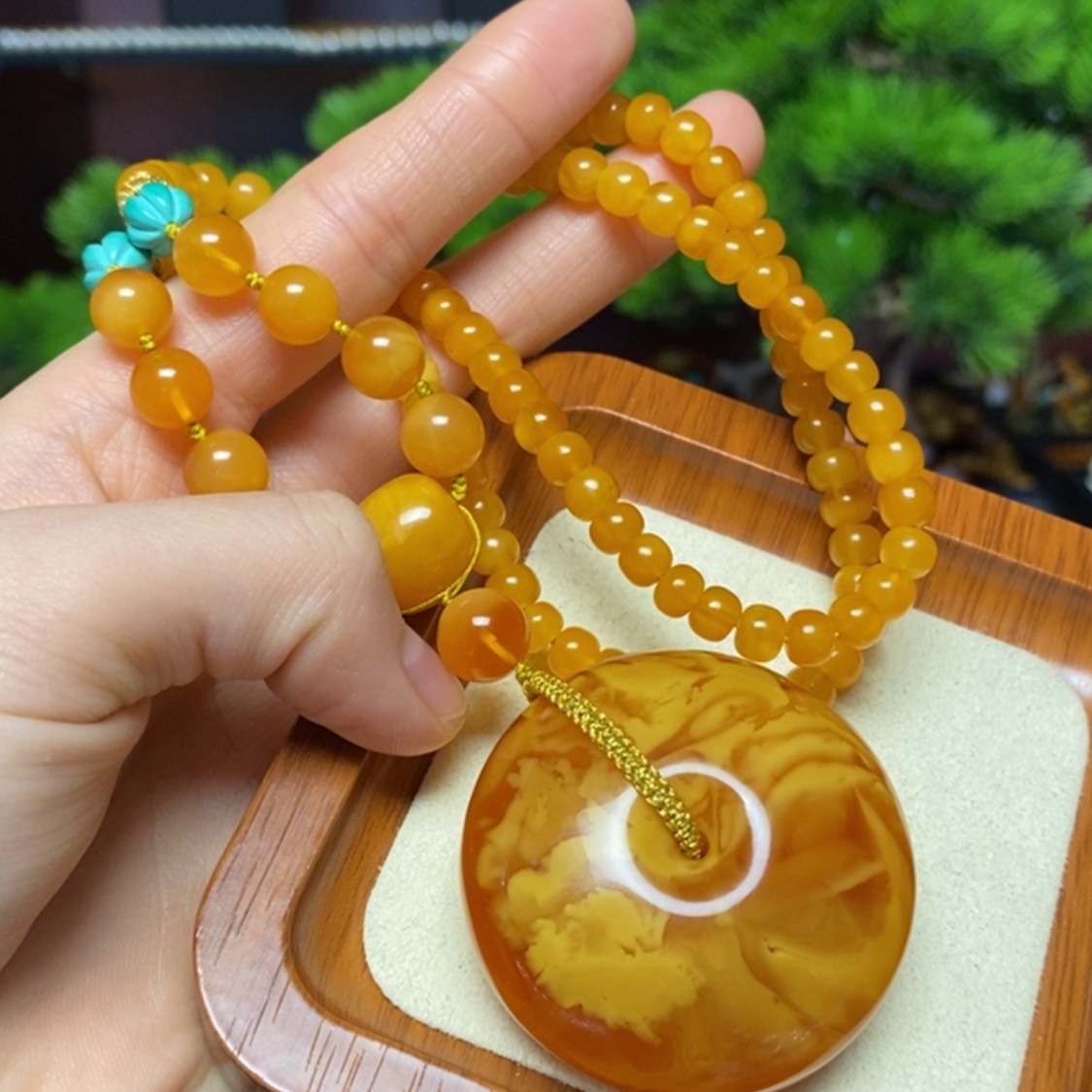 【闪购商品】蜜蜡颈饰未镶嵌项链
