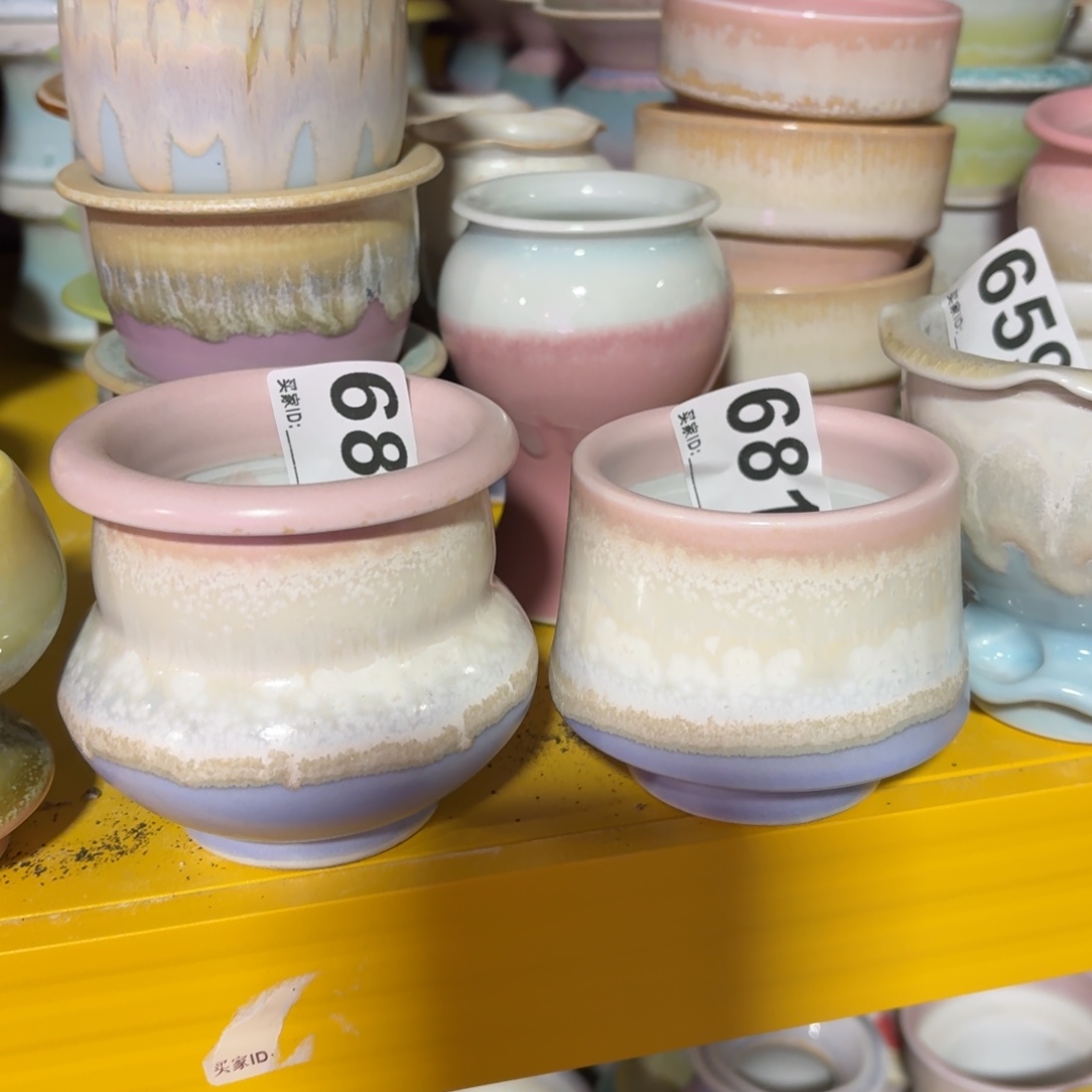 6***0景德镇多肉花盆680+681