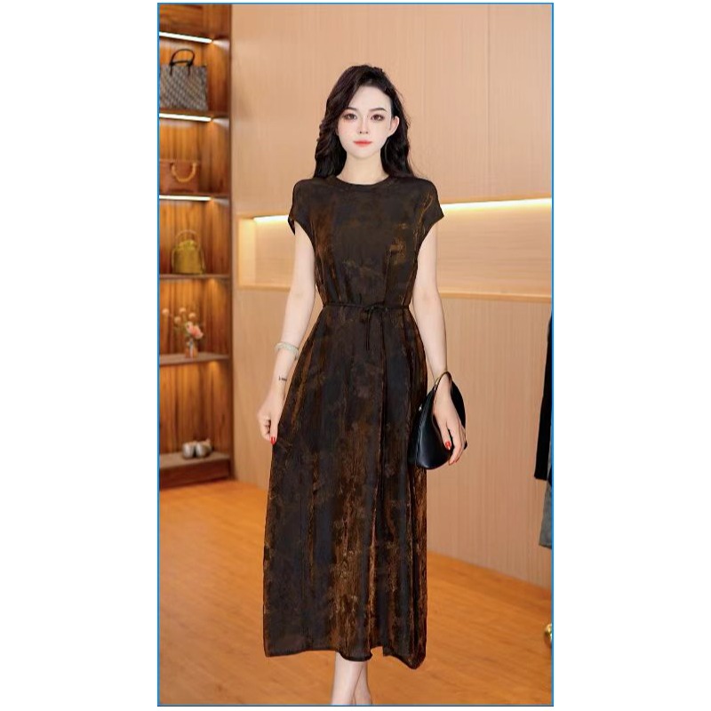 7095-3【浮光锦】新款舒适时尚连衣裙