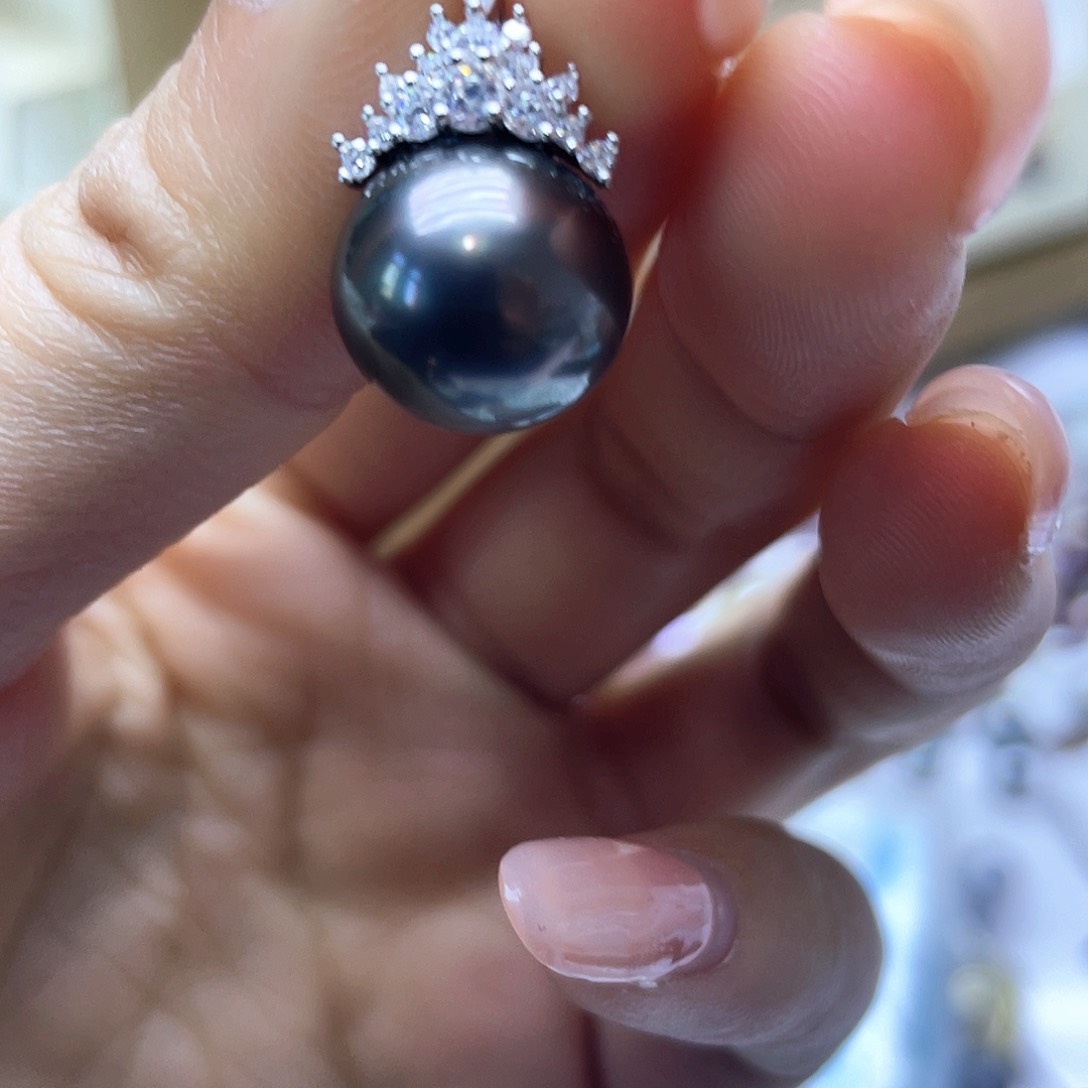 海水珍珠颈饰银S925镶嵌