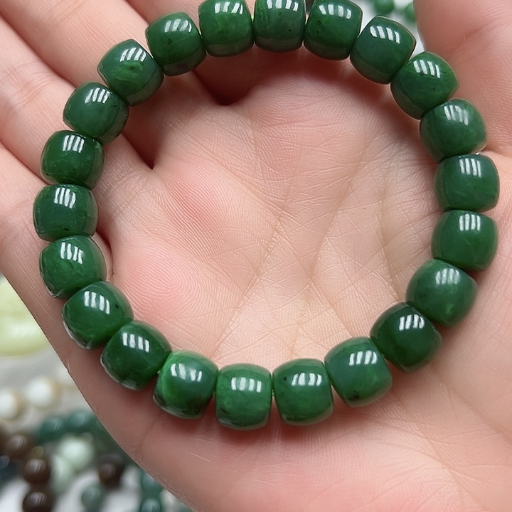 和田玉（碧玉）手链未镶嵌27