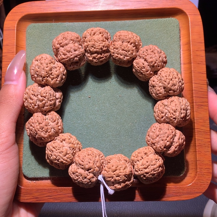 手串金刚菩提25+五瓣扇面