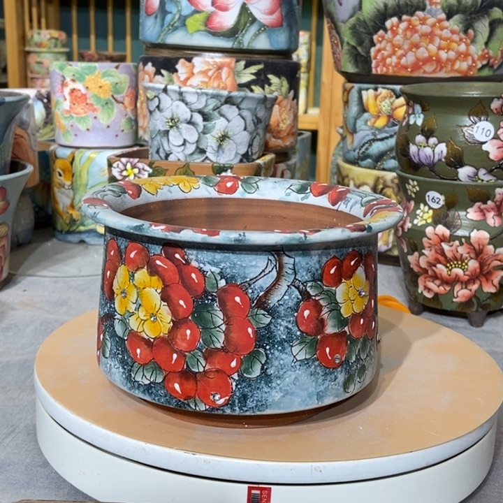 红陶景德镇艺术手绘作品