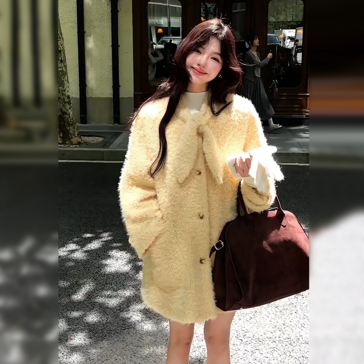小香风独特漂亮初冬厚毛绒外套2025新款今年流行爆款秋冬季巨好看