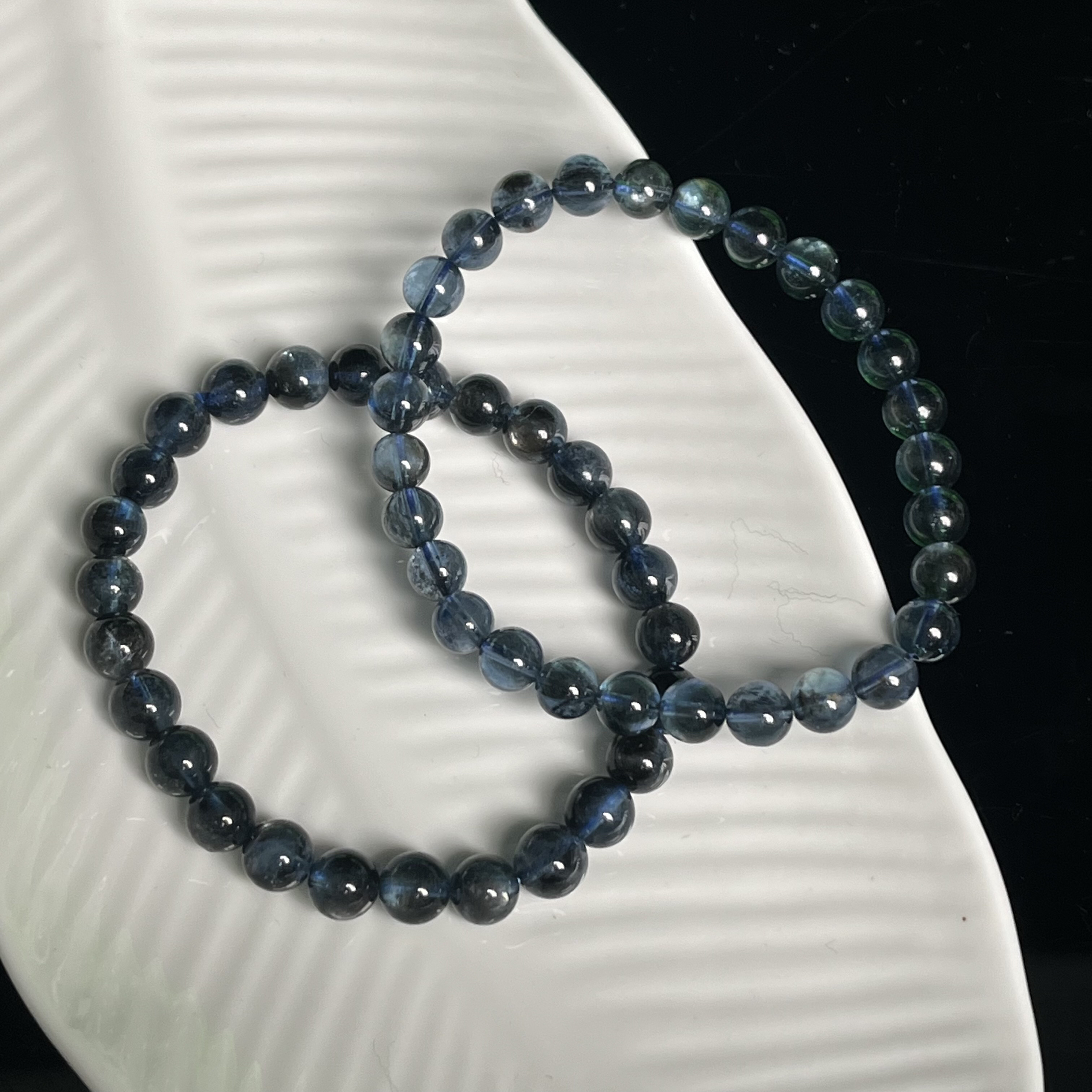 含辰砂工艺品含辰砂油爆闪魔鬼蓝手串D3003多样性发其一