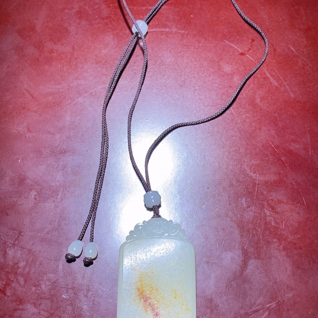 和田玉手链未镶嵌天****雨