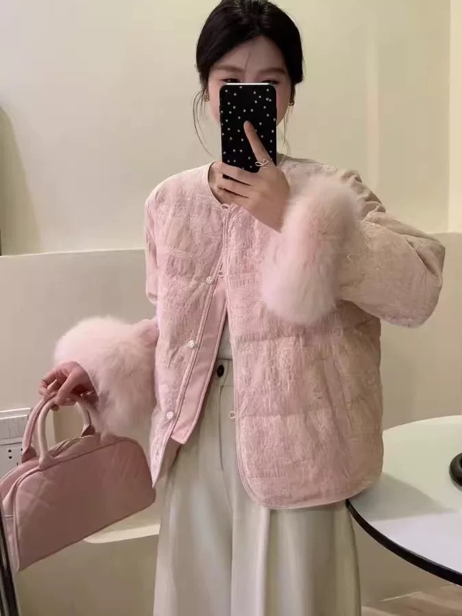 新款国风丝绒亮片羽服