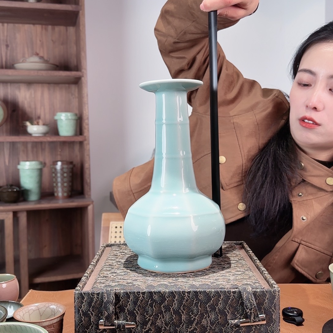 瓷摆件瓶子花器高级感