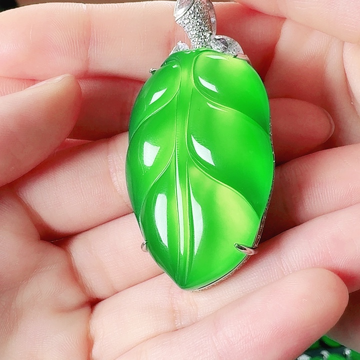 玛瑙/玉髓吊坠(不含链)银S925镀金镶嵌